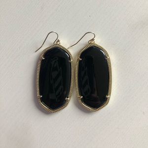 Kendra Scott reversible black earrings